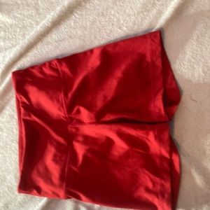 Red bike shorts/spandex extra small